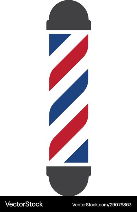 Barber pole logo Royalty Free Vector Image - VectorStock