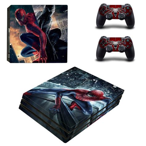 Spider Man Skin Sticker for PS4 Pro and Controllers - ConsoleSkins.co