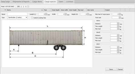 Choosing a Cargo Space | Help | EasyCargo