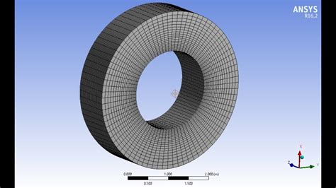 ANSYS MESHING - Hexahedral Mesh - Intermediate Tutorial 3 - Part 2/2 ...