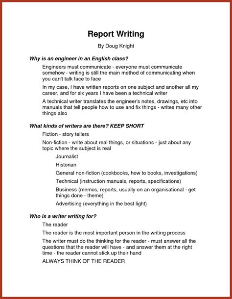 Narrative Report Examples Pdf Examples Regarding How To Write A Work Report Template - 10 ...