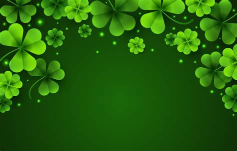 St Patrick's Day Clover Background 1978601 Vector Art at Vecteezy