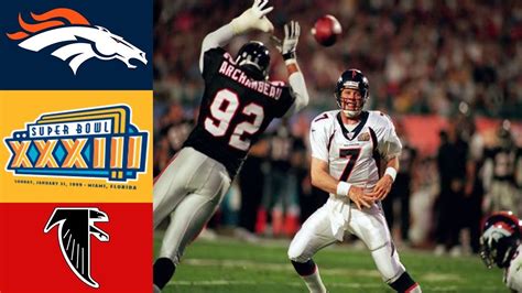 Atlanta Falcons vs Denver Broncos (January 31, 1999) SUPER BOWL XXXIII ...