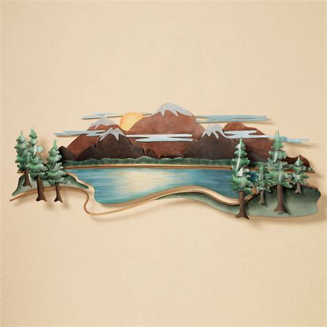 Mountain View Metal Wall Sculpture by JasonW Studios