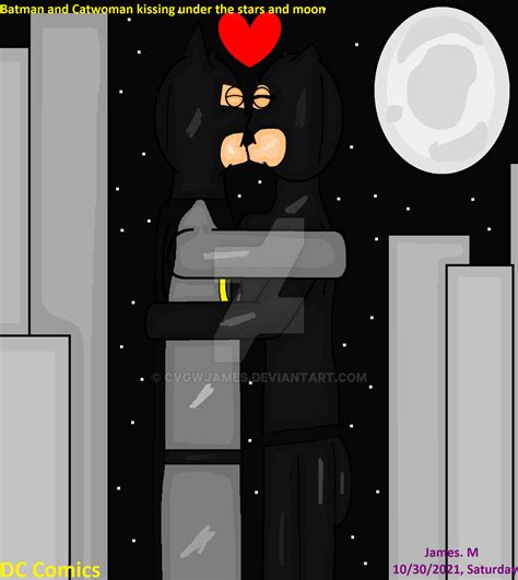 When Batman and Catwoman kiss... (by James M) by cvgwjames on DeviantArt