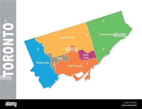 Toronto map hi-res stock photography and images - Alamy