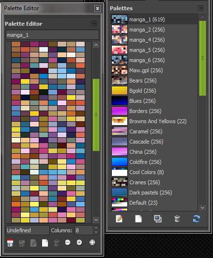 GIMP six Manga Color Swatches by MAllenWest on DeviantArt