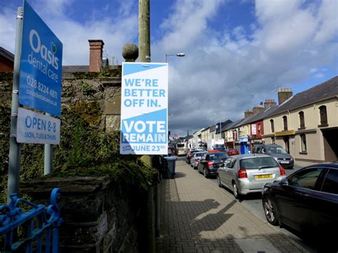 Vote Remain poster, Omagh © Kenneth Allen :: Geograph Britain and Ireland