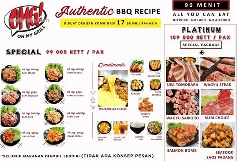 OMG! Oh My Grill Beji | Daftar Harga Menu OMG! Oh My Grill Beji Restoran dan Ojek Online ...