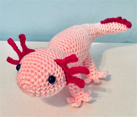 Axolotl Custom Colored Axolotl Crochet Axolotl Figure in 2022 | Custom color, Crochet, Acrylic yarn