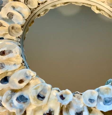 Oyster Shell Mirror – Backyard Beach Decor