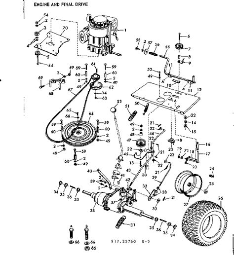 Craftsman lt1000 drive belt diagram