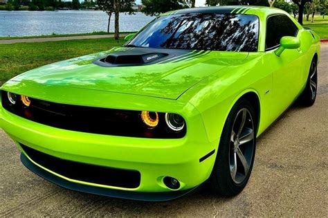 Lime Green 2015 Challenger RT Shaker