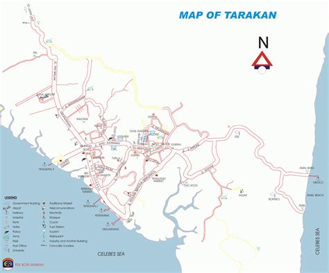 AMAZING INDONESIA: TARAKAN CITY / ISLAND MAP