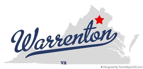 Map of Warrenton, VA, Virginia