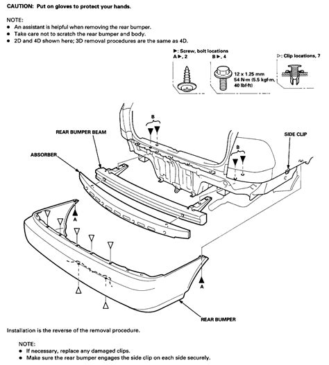 Honda Civic Rear Bumper Replacement