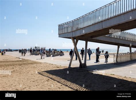 Barceloneta beach, Barcelona, Spain Stock Photo - Alamy