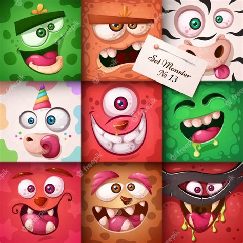 Funny, cute monster character. halloween illustration. for printing on ...