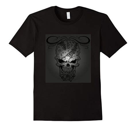 Men's T-Shirt Skull Design For Halloween 2XL Black | Mens tshirts, T shirt, Mens t