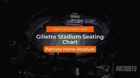 Gillette Stadium Seating Chart for New England Patriots game 2023 ...