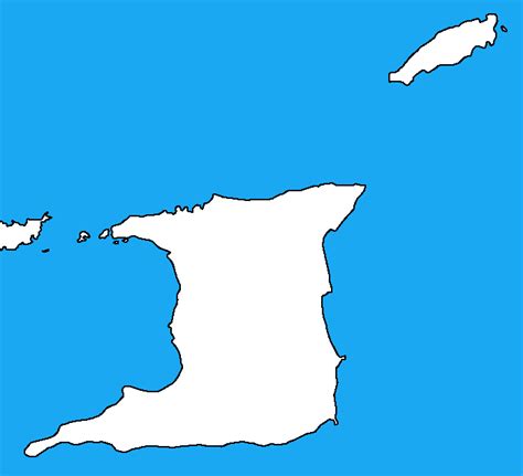 Blank map of Trinidad and Tobago by DinoSpain on DeviantArt