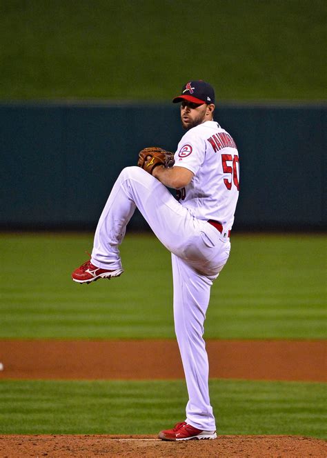 Download Adam Wainwright Pitching Pose Wallpaper | Wallpapers.com