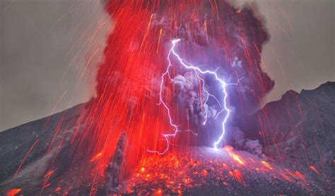 Volcanic Lightning - At Mount Sakurajima in Japan. Photo by Martin ...