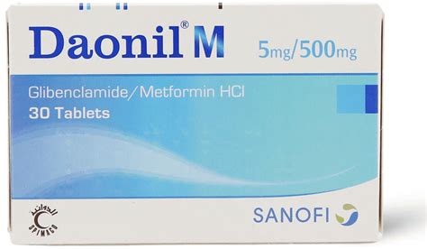 Daonil M 500/5 Mg - 30 Tabs price from al-dawaa in Saudi Arabia - Yaoota!