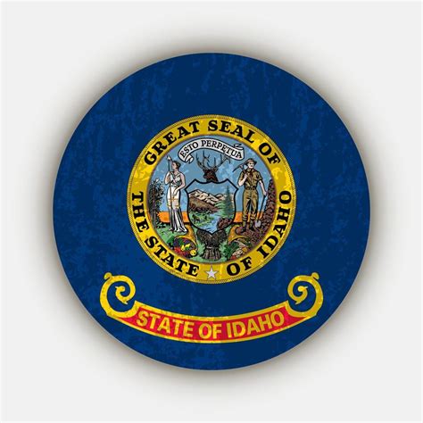 Idaho state flag. Vector illustration. 13912125 Vector Art at Vecteezy