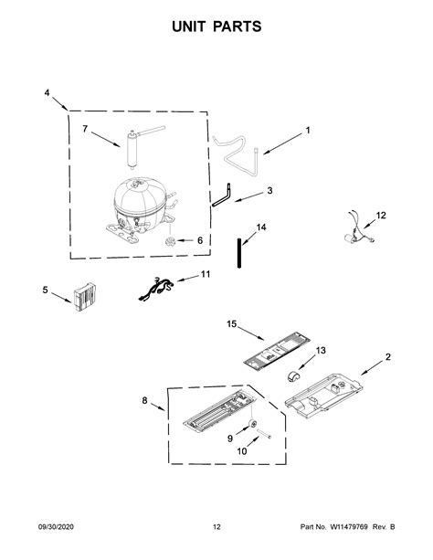 Parts and plans for Whirlpool Refrigerator, Bottom Mount model ...