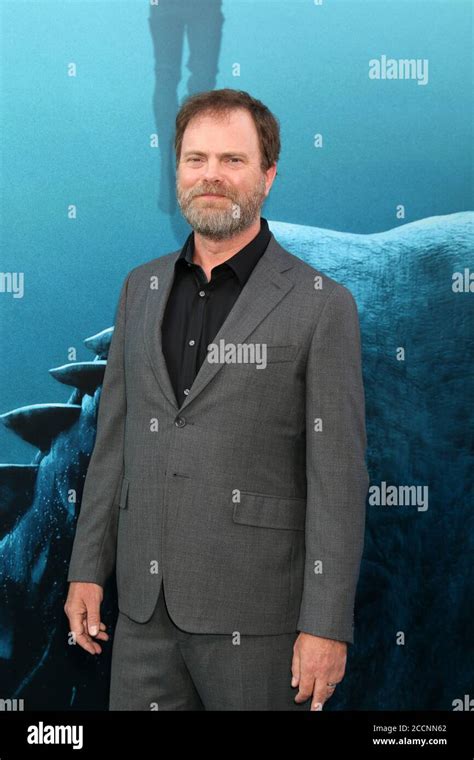 LOS ANGELES - AUG 6: Rainn Wilson at the The Meg Premiere on the TCL Chinese Theater IMAX on ...