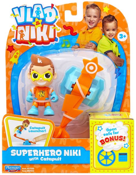 Vlad Niki Superhero Vlad Figure Set with Catapult Playmates - ToyWiz