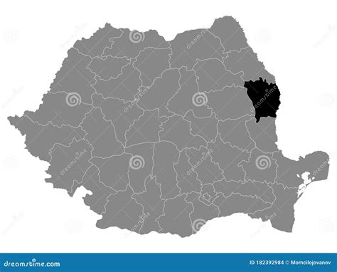 Location Map of County Vaslui Stock Vector - Illustration of caras, harghita: 182392984