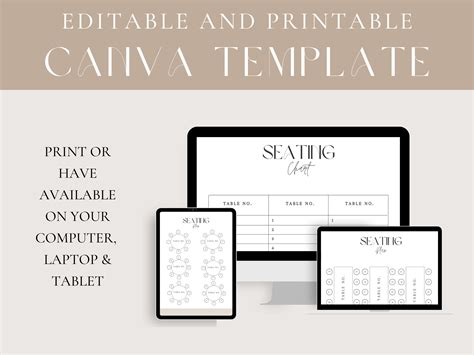 Event Seating Chart Template Download Seating Chart Printable Table Seating Chart Template ...