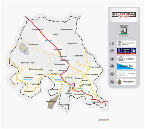 Malappuram City Map, HD Png Download , Transparent Png Image - PNGitem