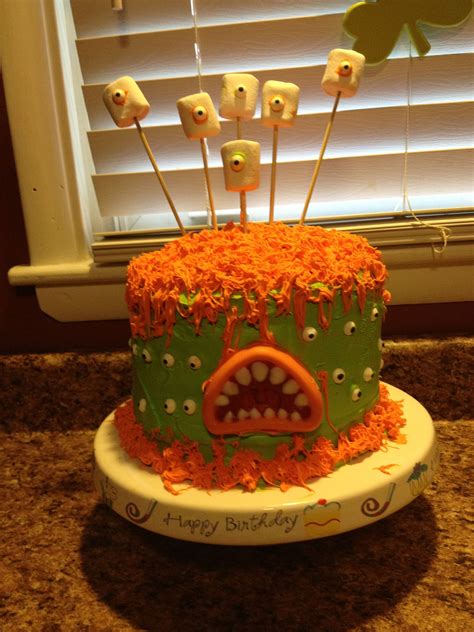 Monster Birthday Cake!! | Monster birthday cakes, Monster birthday ...