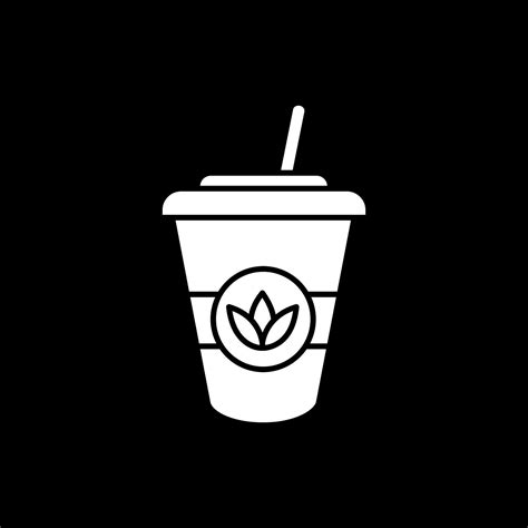 Iced tea dark mode glyph icon 2103002 Vector Art at Vecteezy