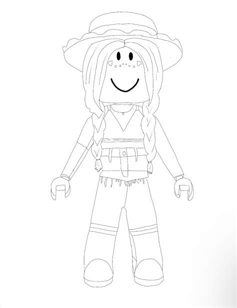 Aesthetic Roblox Avatar Coloring Page - Etsy Canada