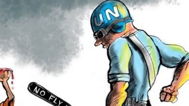 UN Approves No-Fly Zone Over Libya Cartoon