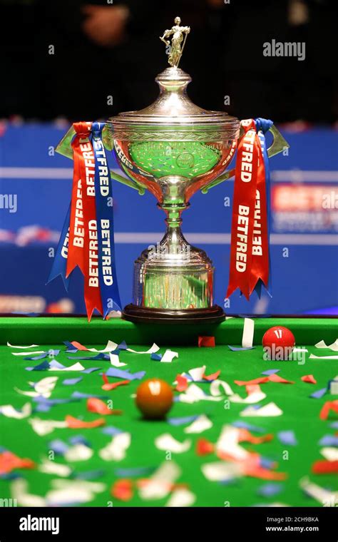 The Betfred Snooker World Championship trophy Stock Photo - Alamy