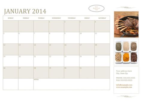 Small Business Calendar | Small Business Calendar Template » Template Haven