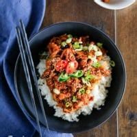 Spicy Pork Bulgogi Rice Bowl - My Korean Kitchen