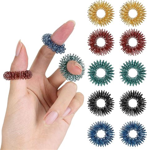 Anti-Stress Fidget Ring Cool Stress Reliever Fluid Flow Ring Bracelet Anti Stress Interactive ...