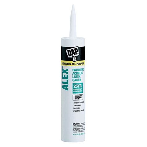 DAP Alex 10.1 oz. White Painter's Acrylic Latex Caulk (1,296 Units ...