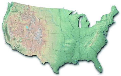 U.S. Topographical Map | Survey of American History I (HIS105) – Biel