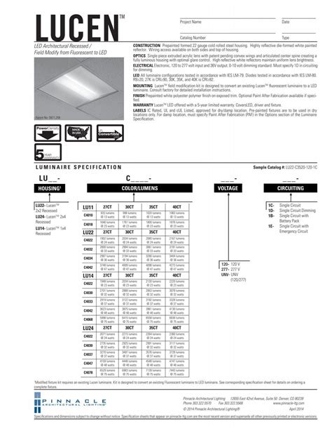 LU_FL_LED - Pinnacle Architectural Lighting