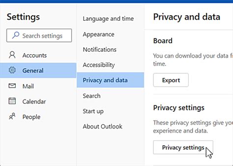 Access your Account Privacy Settings - Microsoft Support