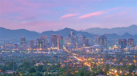 Phoenix City Downtown Skyline Cityscape of Arizona in USA Stock Photo ...