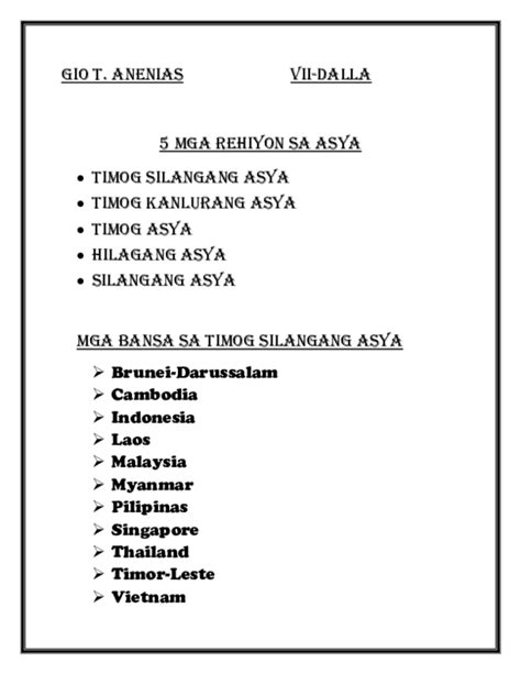 Mga Bansa Sa Hilagang Asya 5 - bansatado