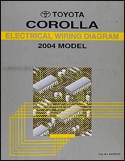 2004 Toyota Corolla Wiring Diagram Manual Original